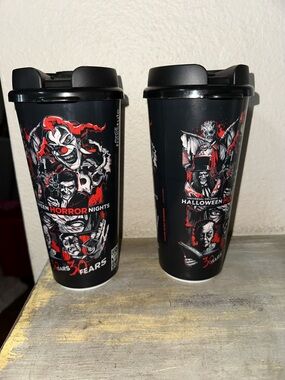 Universal Halloween Horror Nights 30th Anniversary Travel Tumblers - Black & Red
